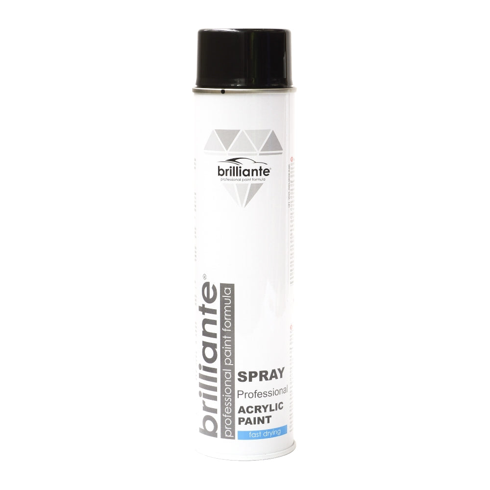 Vopsea Spray Acrilica Negru Lucios (Ral 9005) 600 Ml Brilliante