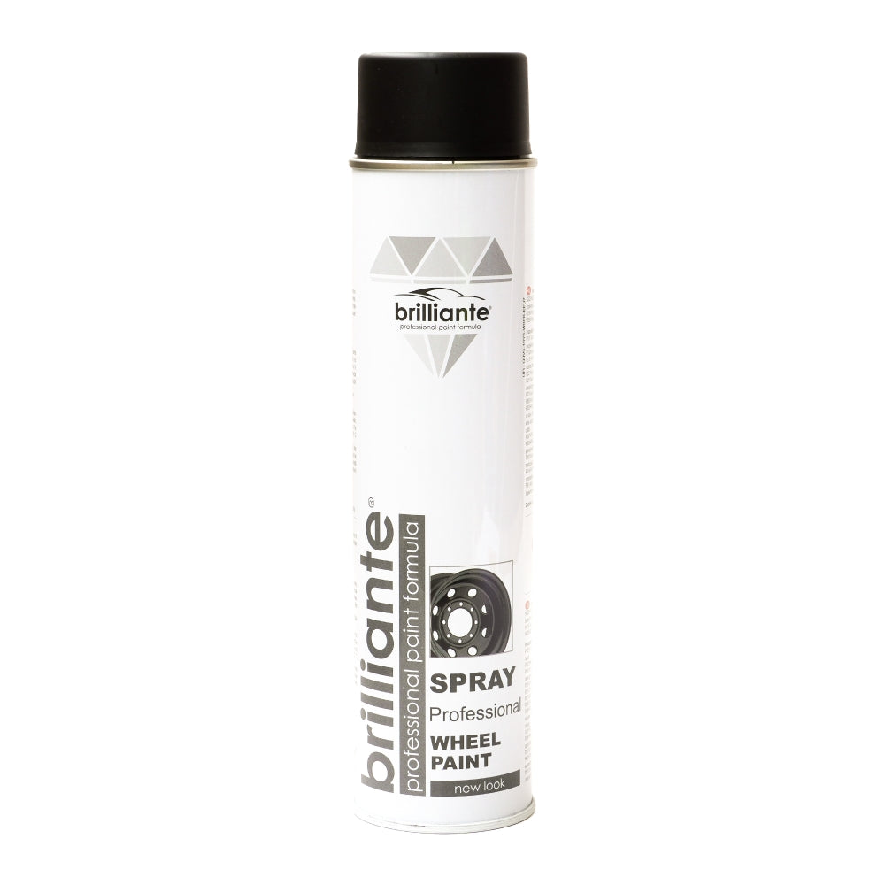 Vopsea Spray Pentru Jante Negru Satin 600 Ml Brilliante