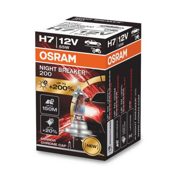 Bec 12V H7 55 W Night Breaker +200% Osram