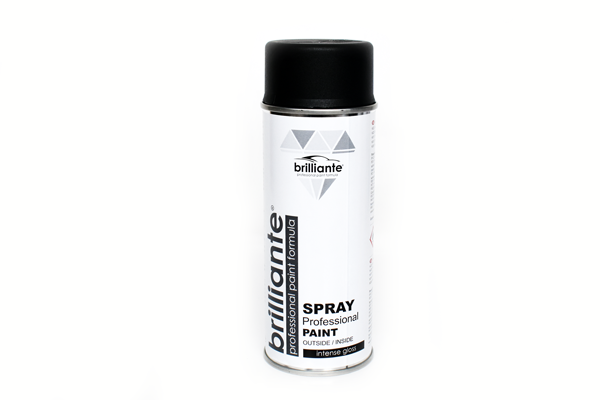 Vopsea Spray Negru Grafit Mat (Ral 9011) 400Ml Brilliante