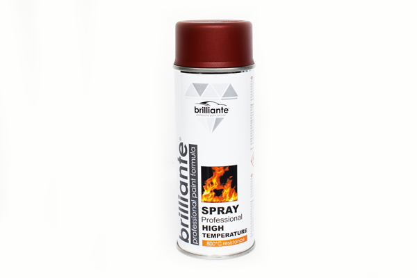Vopsea Spray Temperaturi Inalte (Rosu) 400Ml Brilliante