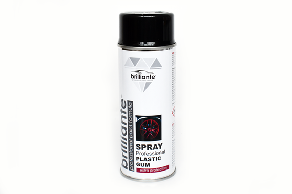 Vopsea Spray Cauciucata (Negru) 400Ml Brilliante