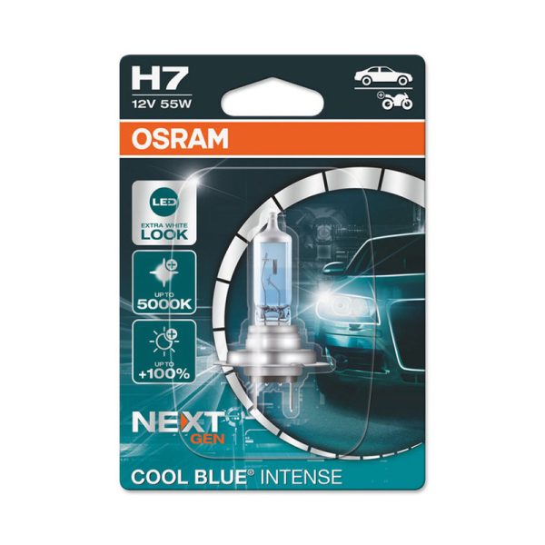 Bec 12V H7 55 W Cool Blue Intense Blister Nextgen 1 Buc Osram